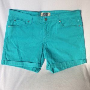 LEVIS SIGNATURE Aqua Cuff Denim Chino Short 14